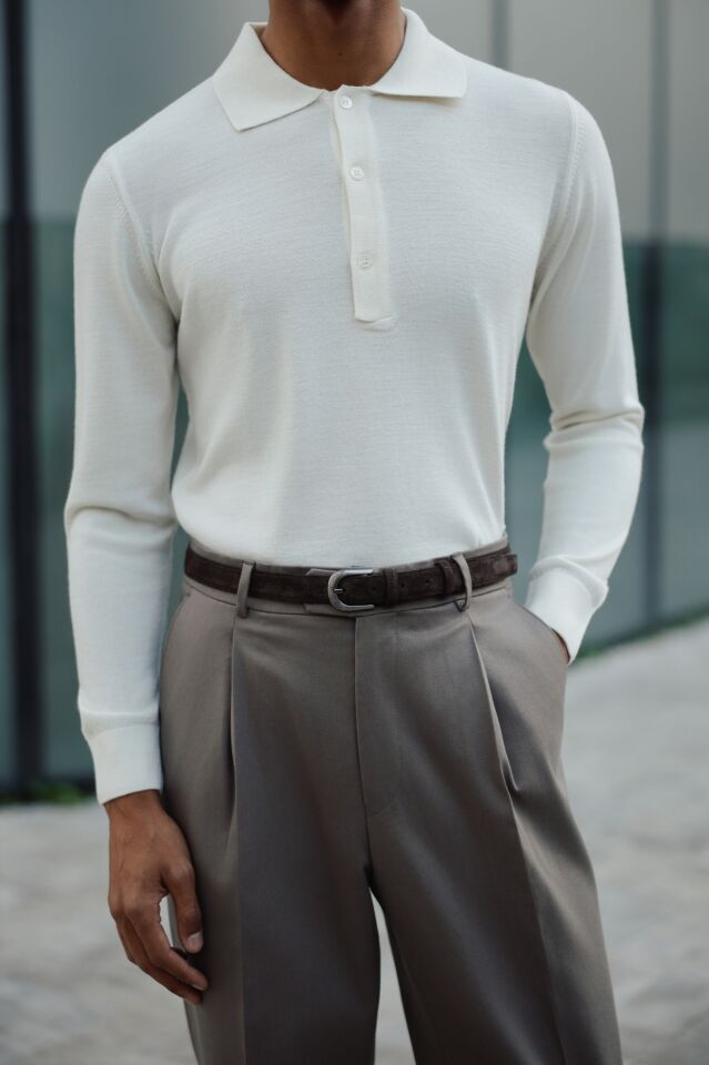 Lora Polo Triko Ekru - XL