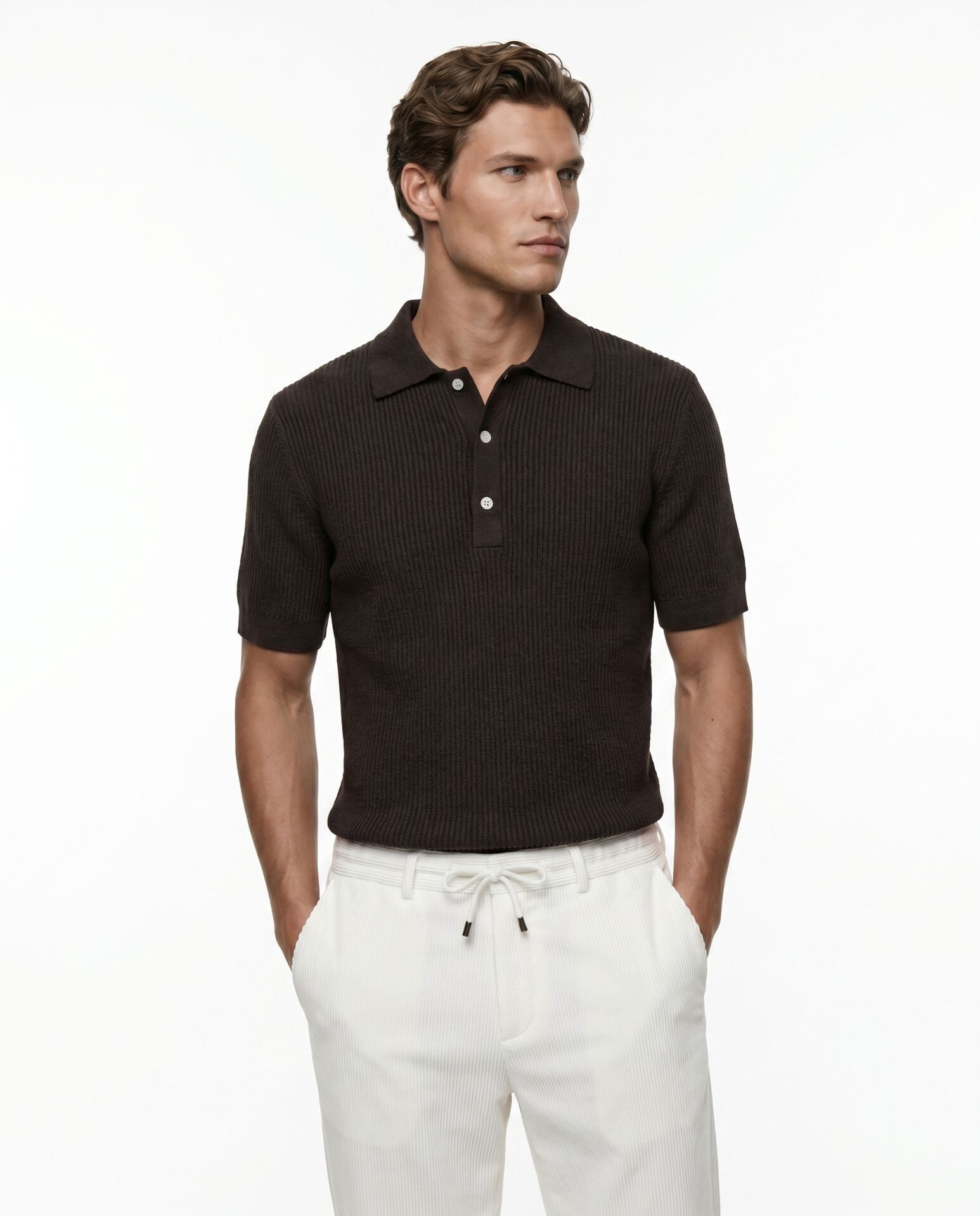 Refined Knitwear T-Shirt Brown - XXL