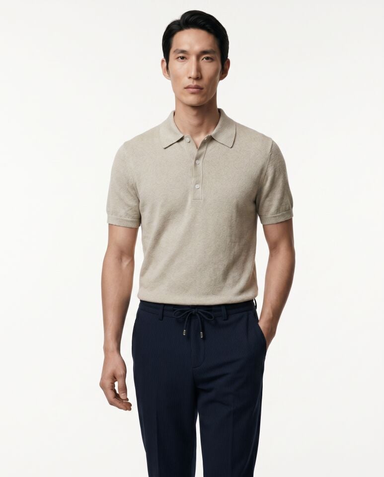 Next Polo Triko T-Shirt Bej - XXL