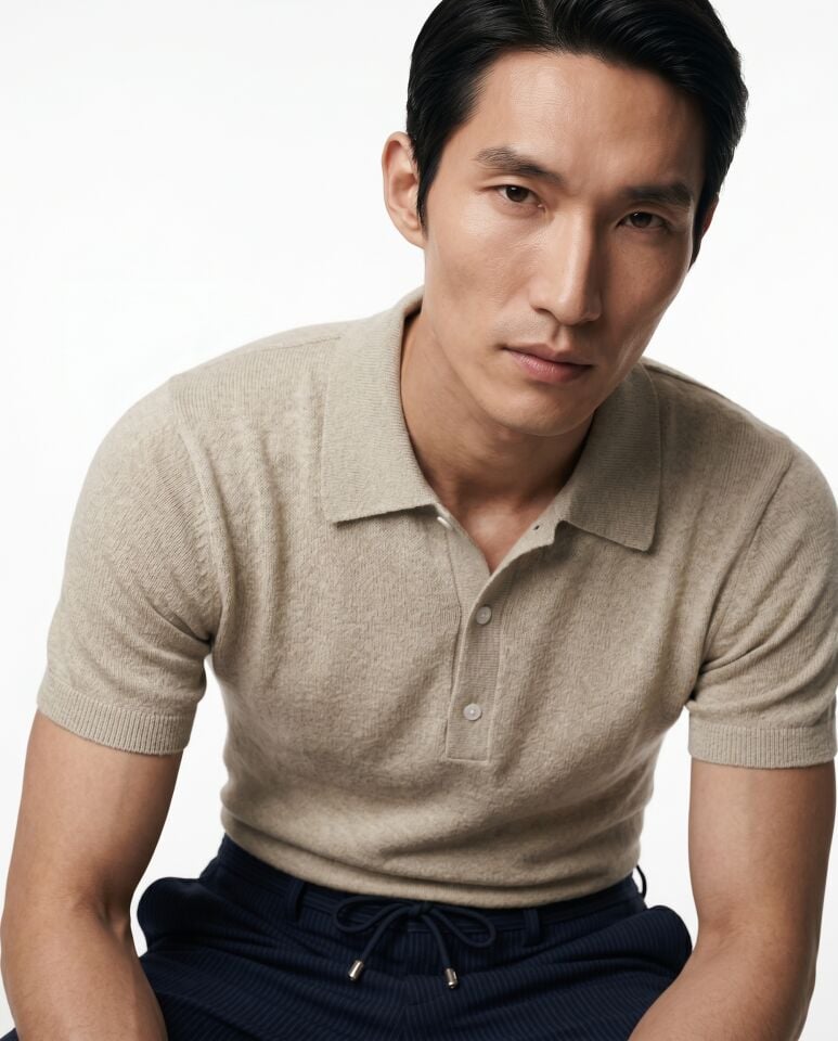 Next Polo Triko T-Shirt Bej - XXL