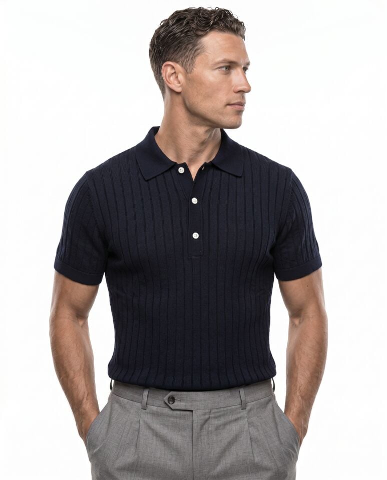 Neo Polo Triko T-Shirt Lacivert - XXL