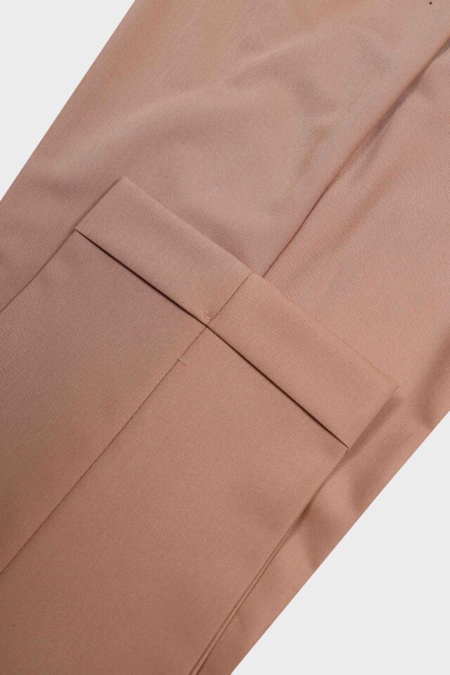 Çift Pile Pantolon Koyu Bej - 44