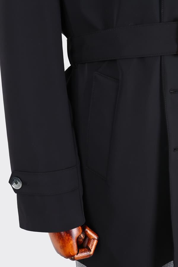 Trenç Coat Siyah - 56