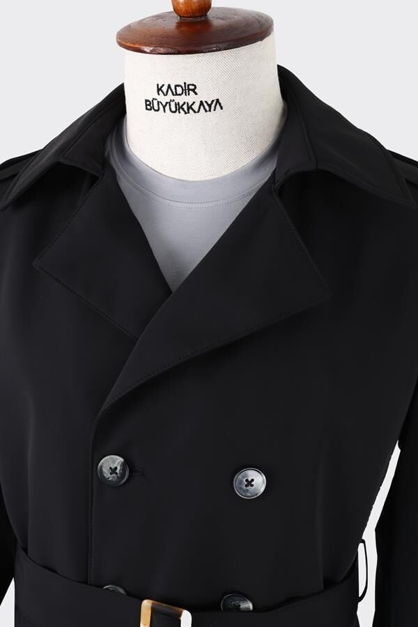 Trenç Coat Siyah - 58