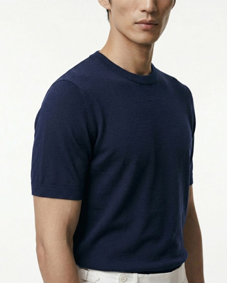 Noble Line Triko T-Shirt Lacivert - XXL