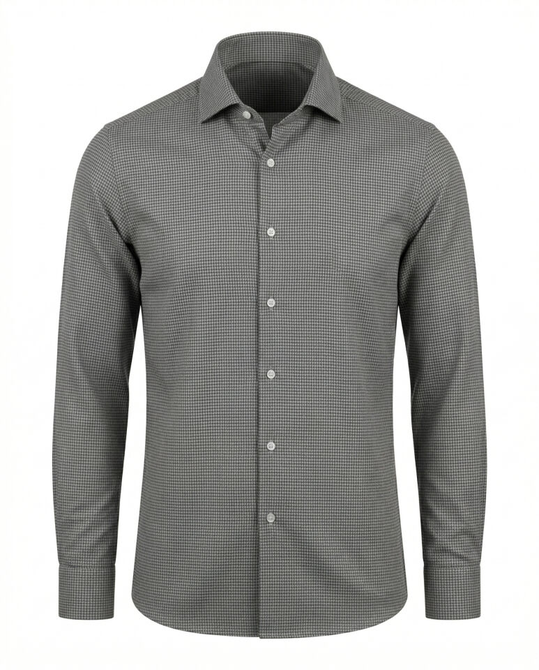 Lecce İtalyan Yaka Gömlek Siyah - 46