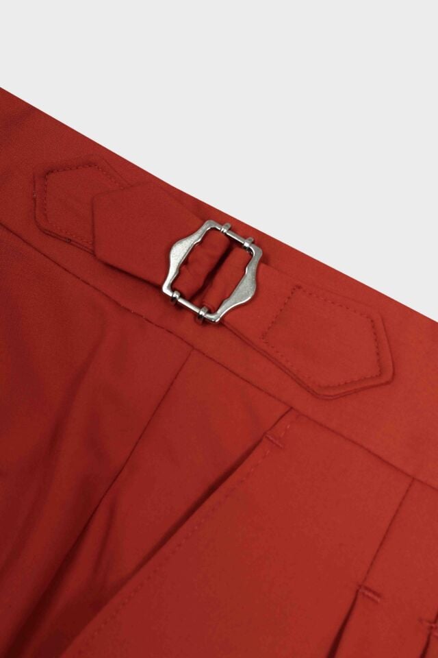 Çift Pile Pantolon Kiremit - 48