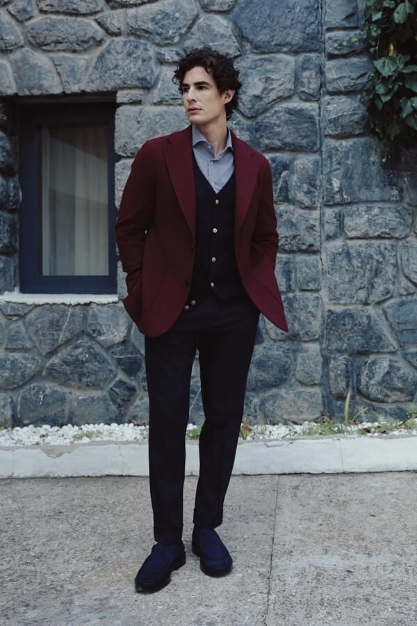 Aura Ceket Bordo - 56