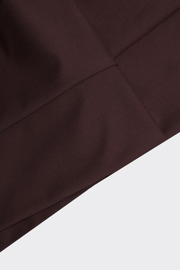 Slim Fit Pantolon Kahverengi - 42