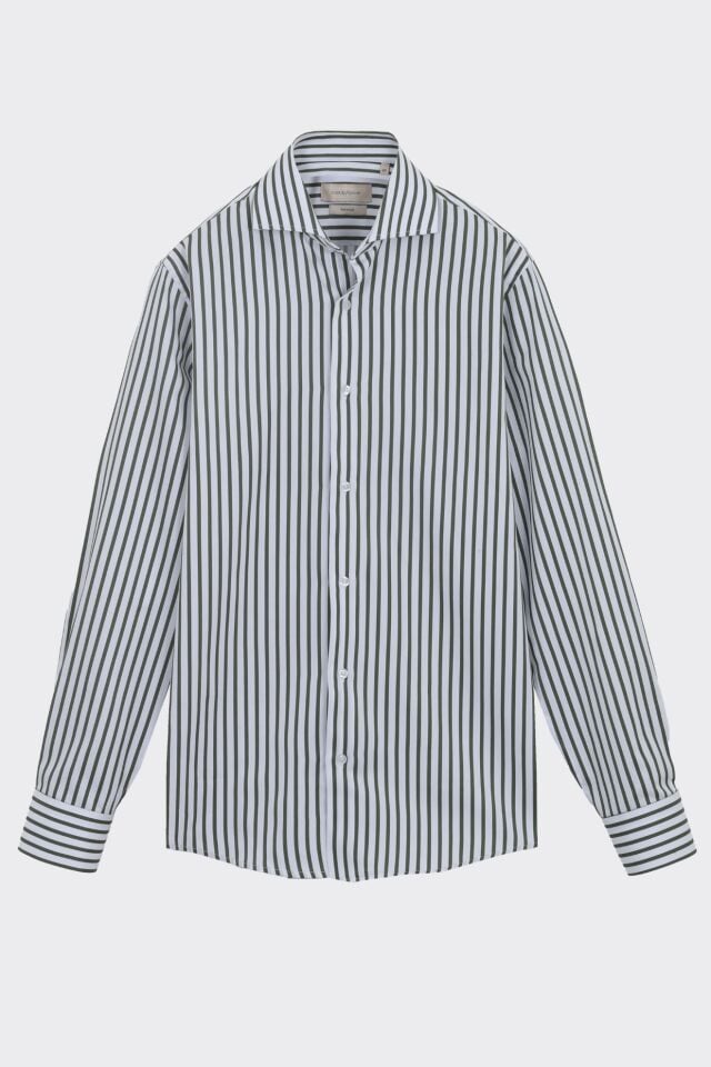 İtalyan Yaka Gömlek Yeşil - 46