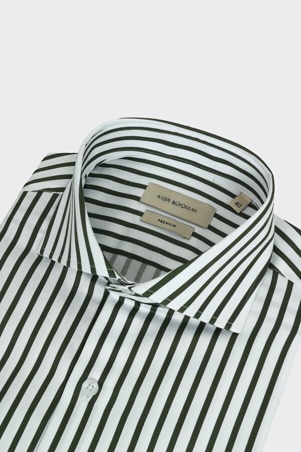 İtalyan Yaka Gömlek Yeşil - 46