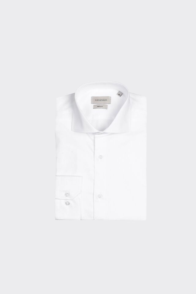 İtalyan Yaka Gömlek Beyaz - 46