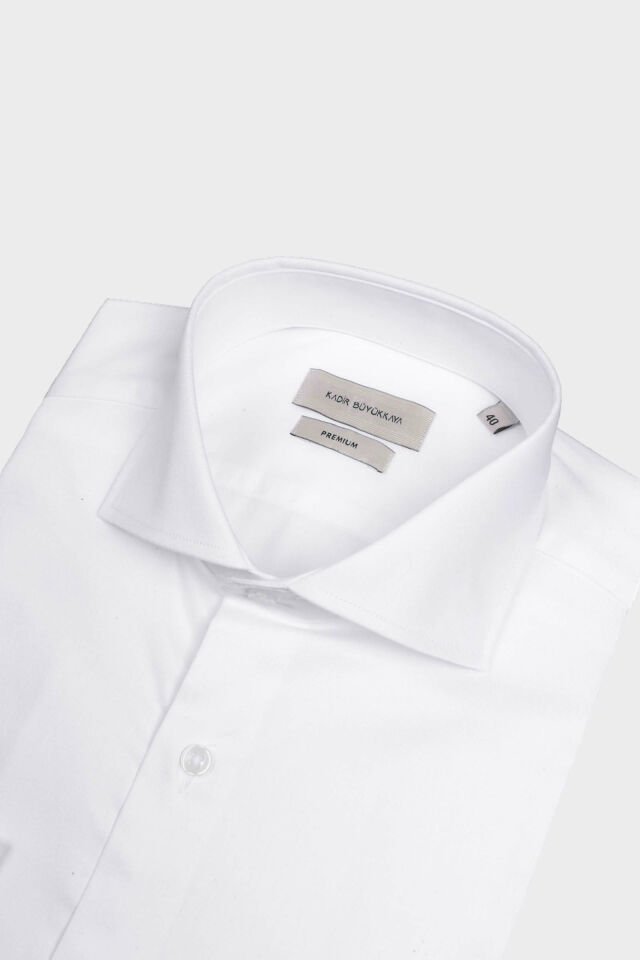 İtalyan Yaka Gömlek Beyaz - 46