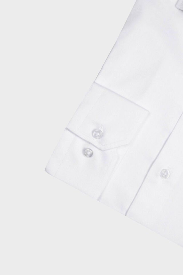 İtalyan Yaka Gömlek Beyaz - 46