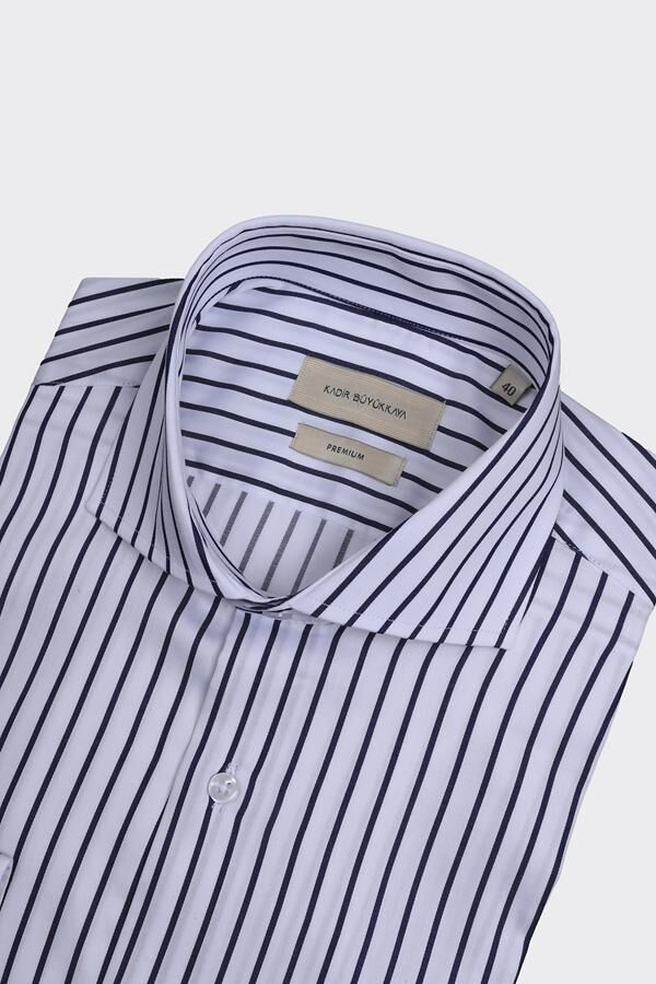 İtalyan Yaka Gömlek Lacivert - 44