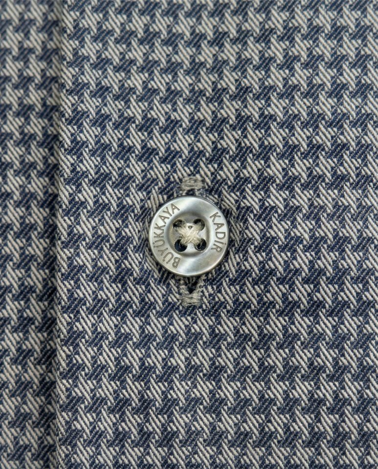 Lecce İtalyan Yaka Gömlek Lacivert - 42