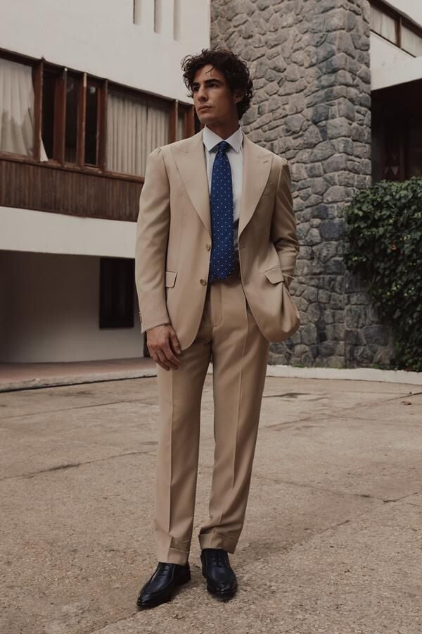 Ferentino Takım Elbise Bej - 56