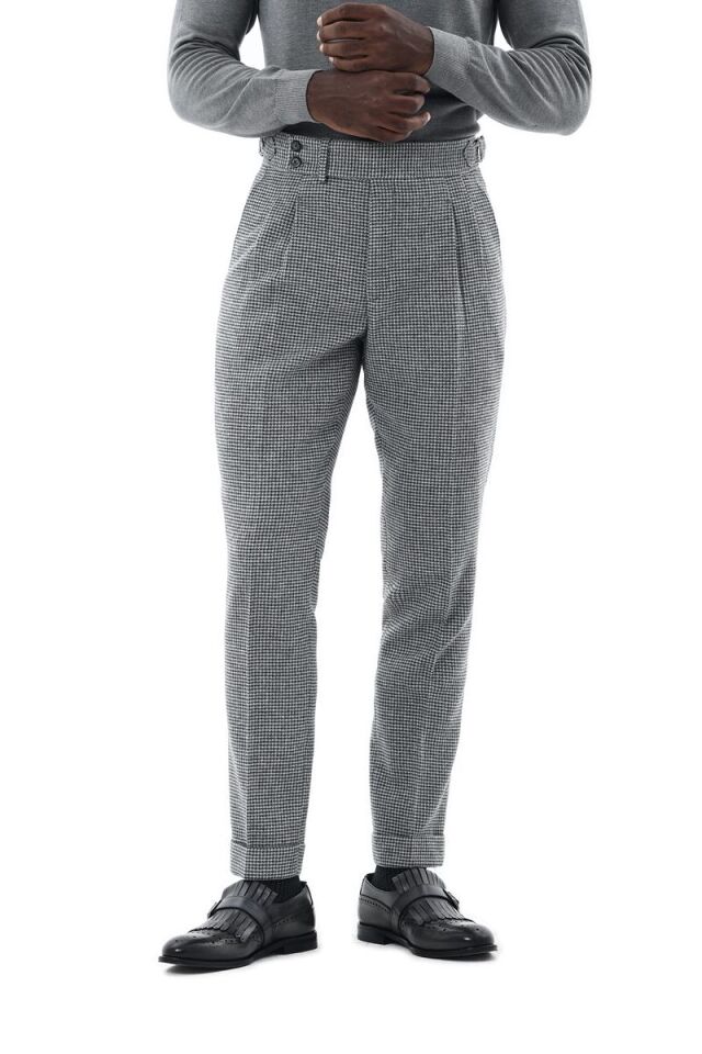 Çift Pile Pantolon Gri - 50