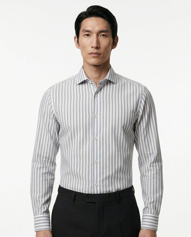 Catania İtalyan Yaka Gömlek Lacivert - 40