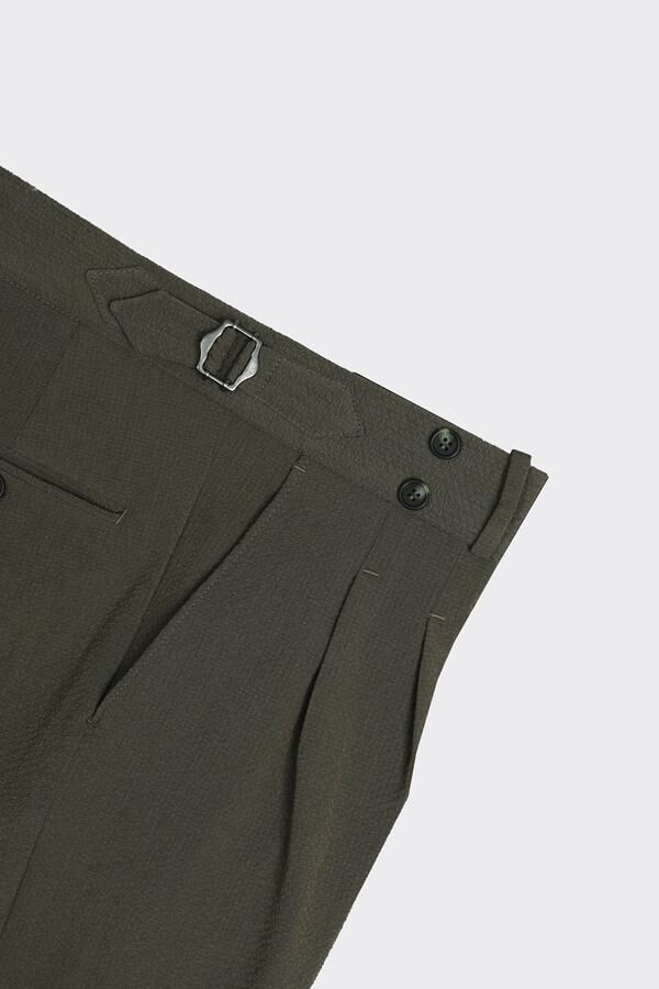 Çift Pile Pantolon Haki - 44