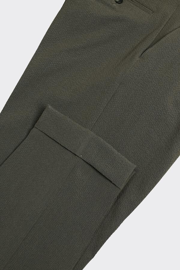 Çift Pile Pantolon Haki - 46