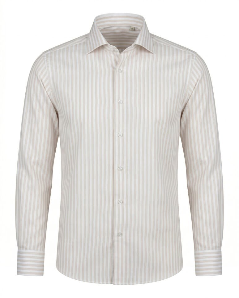 Bari İtalyan Yaka Gömlek Bej - 42