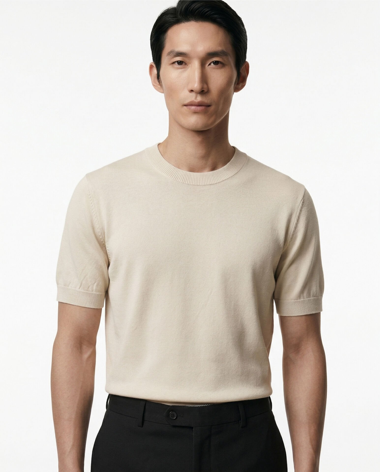 Noble Line Triko T-Shirt Bej - XXL