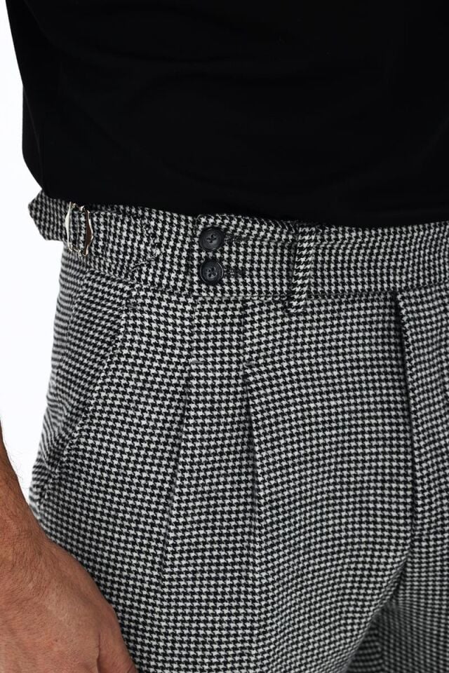 Çift Pile Pantolon Siyah - 50