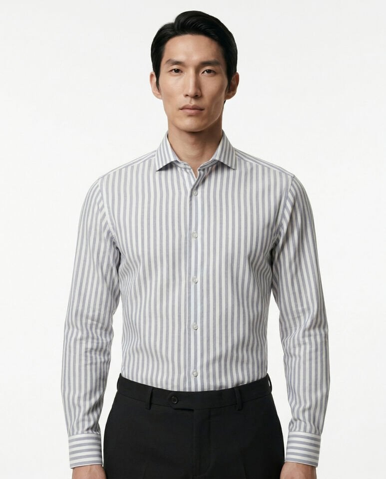 Catania İtalyan Yaka Gömlek Lacivert - 42