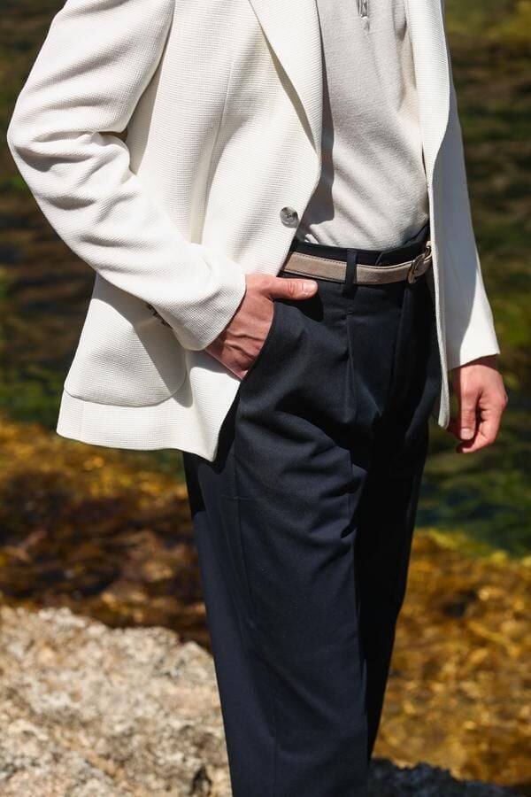 Modern Fit Pantolon Lacivert - 50