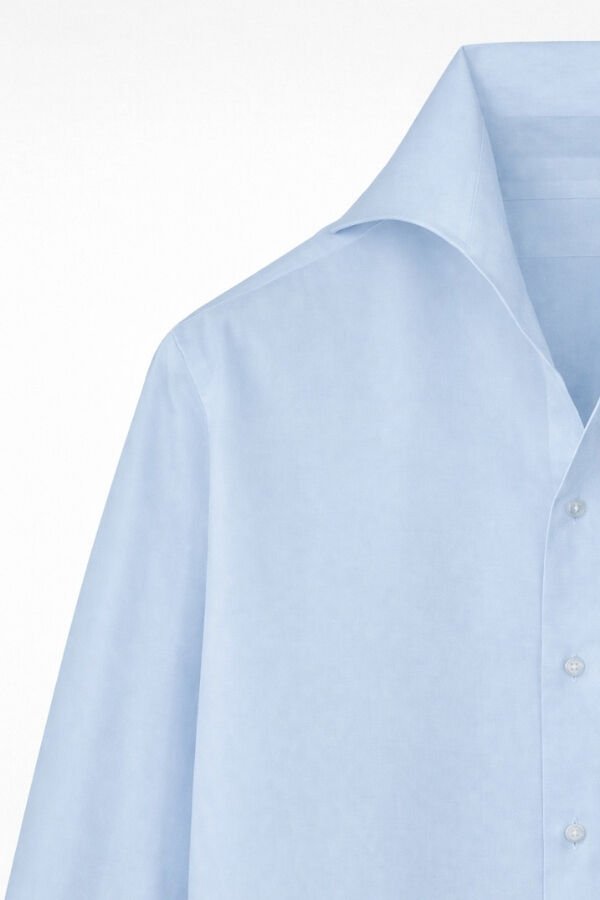 Sicilya Americano Yaka Gömlek Mavi - 40