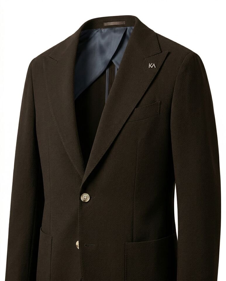 Grid Ceket Kahverengi - 54