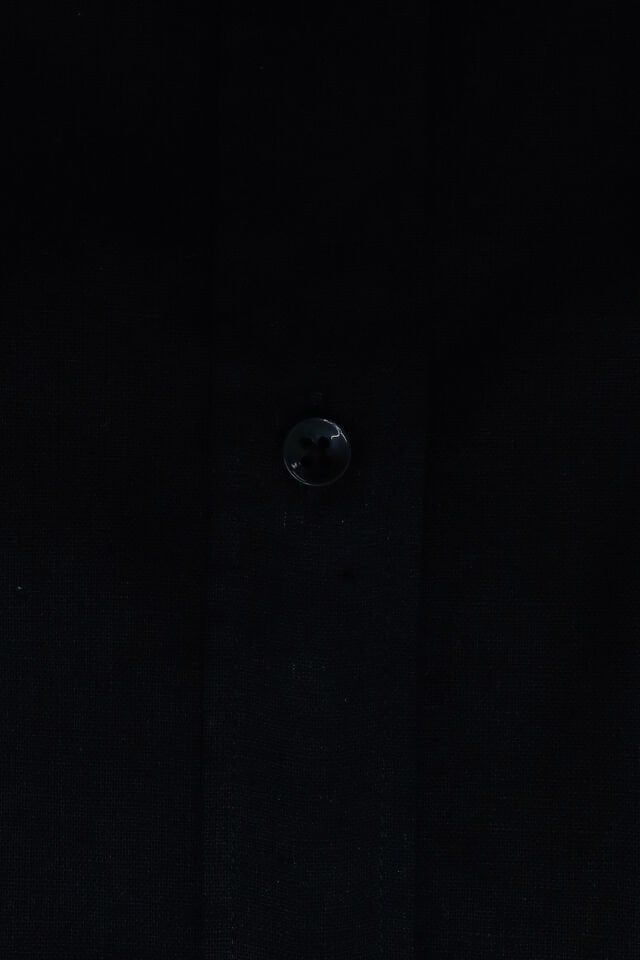 Yaka Düğmeli Gömlek Siyah - 44