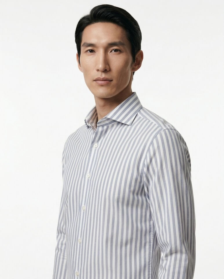 Catania İtalyan Yaka Gömlek Lacivert - 44