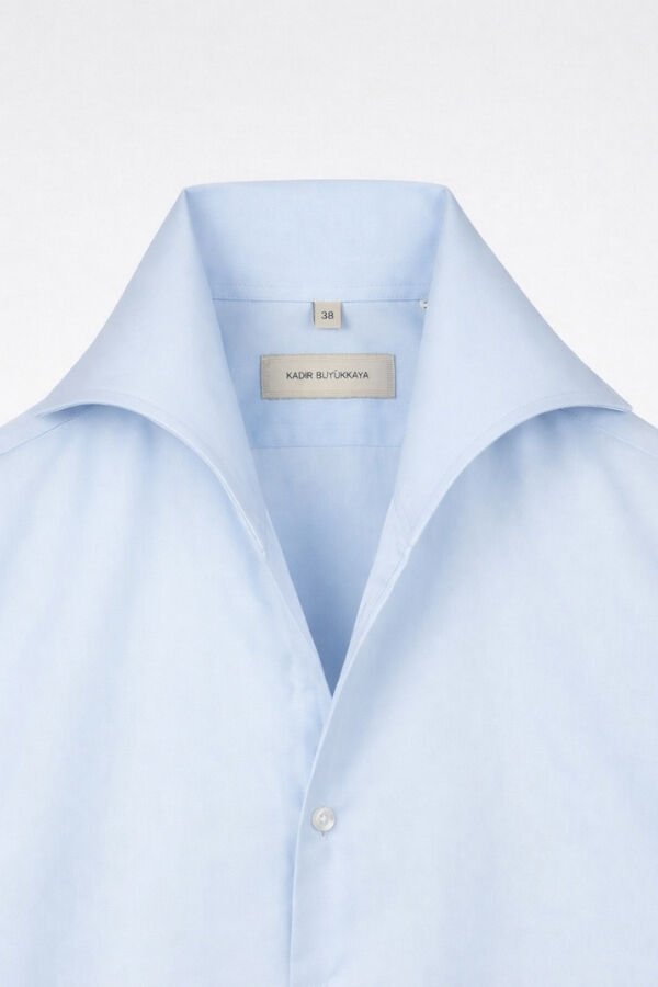 Sicilya Americano Yaka Gömlek Mavi - 44