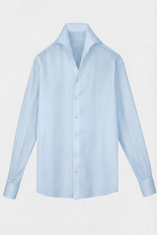 Sicilya Americano Yaka Gömlek Mavi - 44