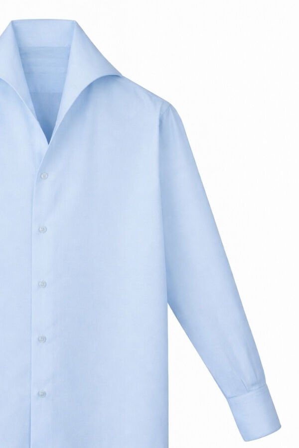 Sicilya Americano Yaka Gömlek Mavi - 44
