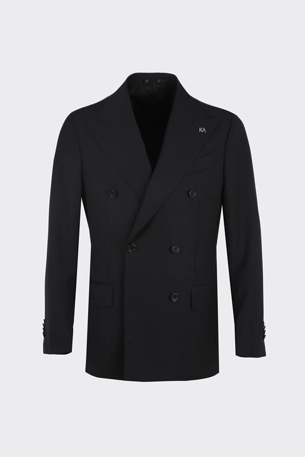 Magnato Kruvaze Takım Elbise Siyah - 56