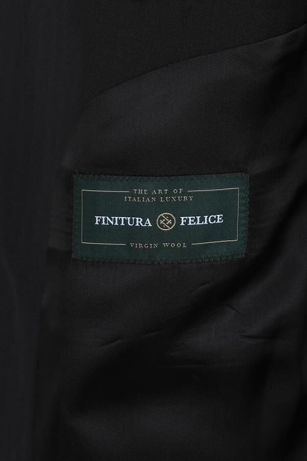 Magnato Kruvaze Takım Elbise Siyah - 56