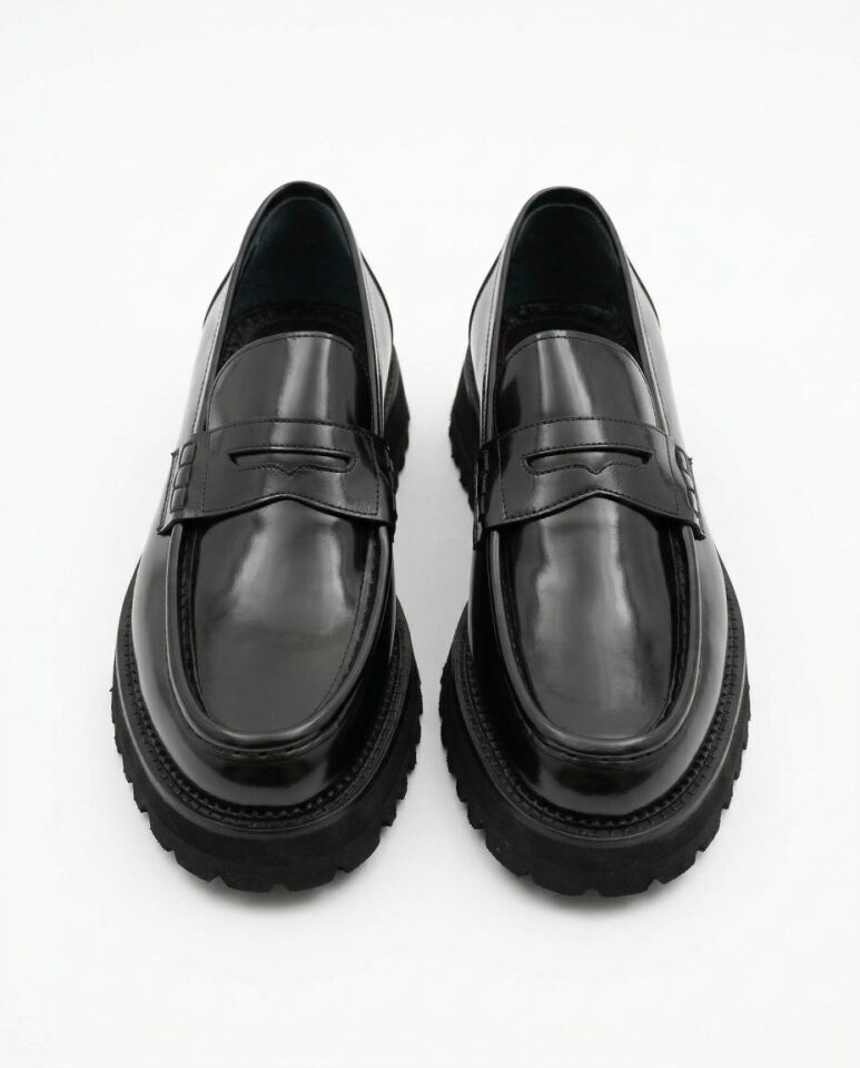Loafer Ayakkabı Siyah Açma - 42