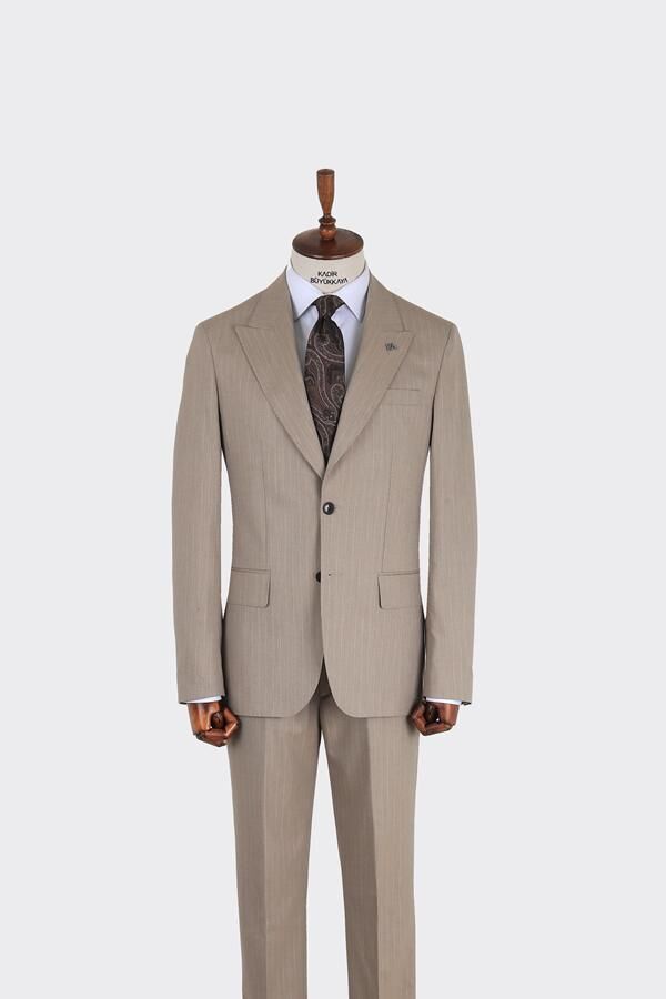 Takım Elbise Koyu Bej - 48