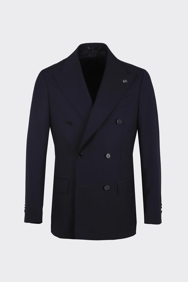 Magnato Kruvaze Takım Elbise Lacivert - 56