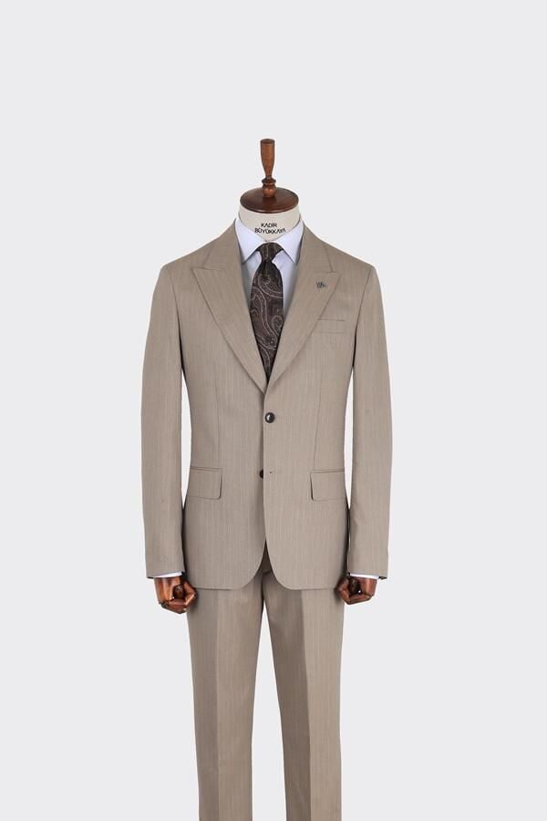 Takım Elbise Koyu Bej - 54