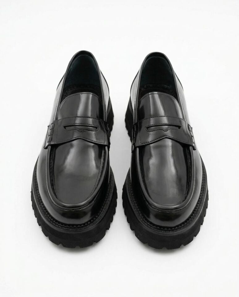 Loafer Ayakkabı Siyah Açma - 44
