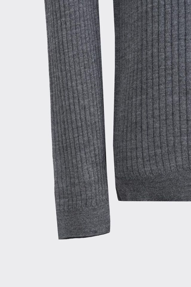 V Yaka Hırka Antrasit - M