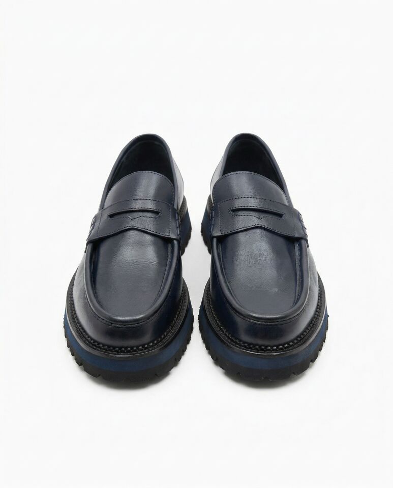 Loafer Ayakkabı Lacivert Santo - 44
