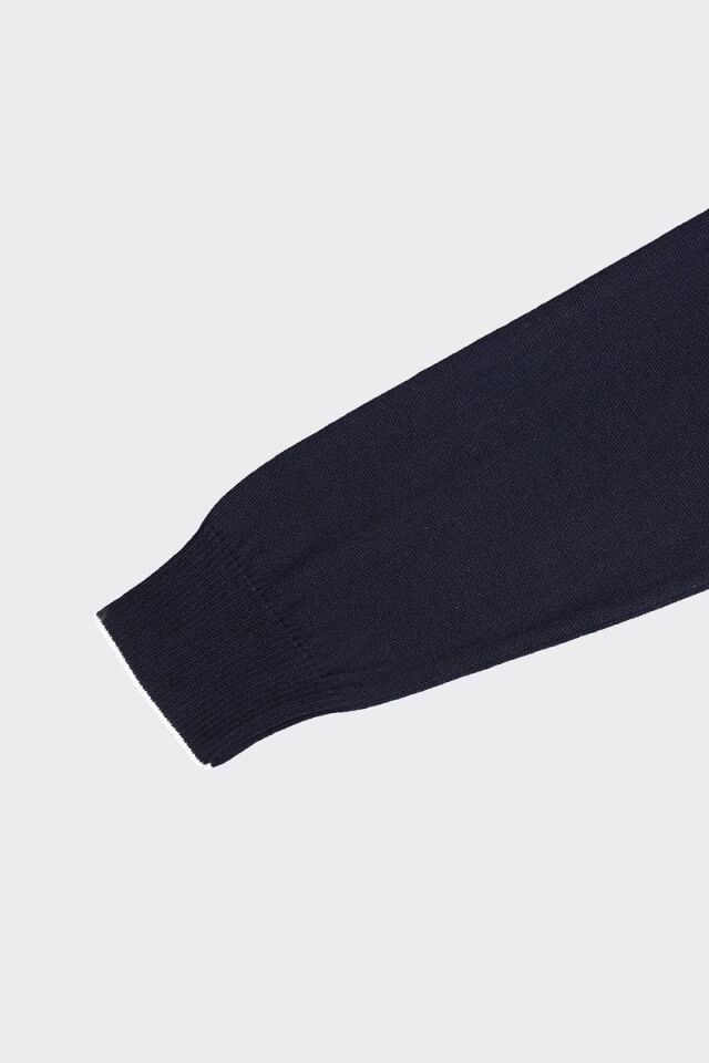 Bis.Yaka Triko Lacivert - L