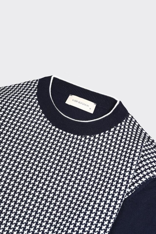 Bis.Yaka Triko Lacivert - M