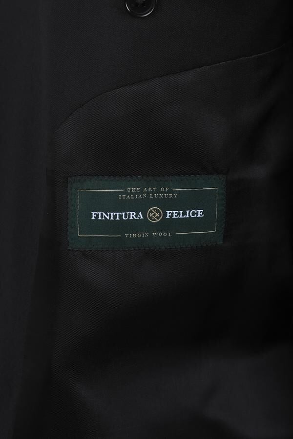 Milano Kruvaze Takım Elbise Siyah - 46