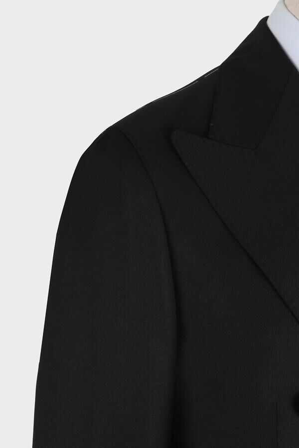 Milano Kruvaze Takım Elbise Siyah - 48